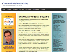 Tablet Screenshot of creativeproblemsolving.com